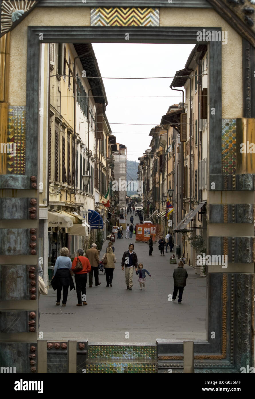 View of old town, Pietrasanta,Tuscany, Italy Stock Photo