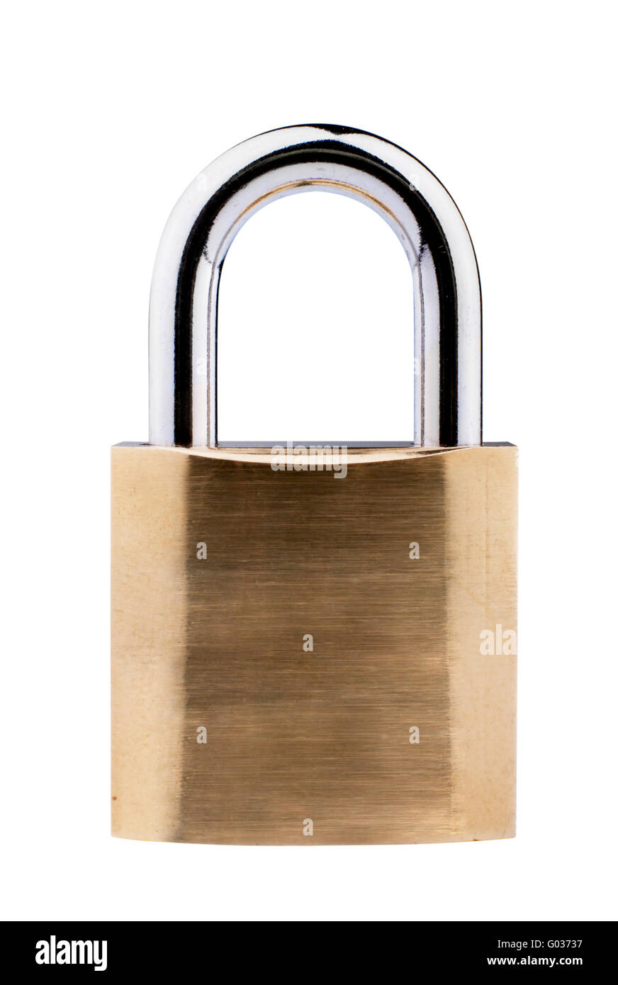 Brass locked padlock isolated on white with clipping path Stock Photo ...