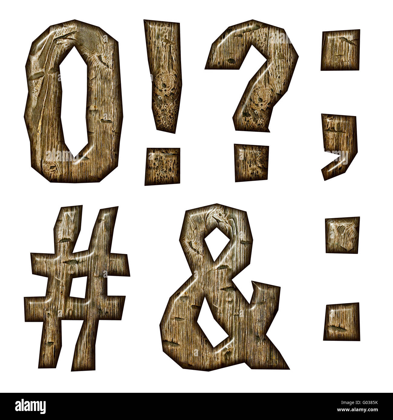 Wooden alphabet isolated on white background Stock Photo - Alamy