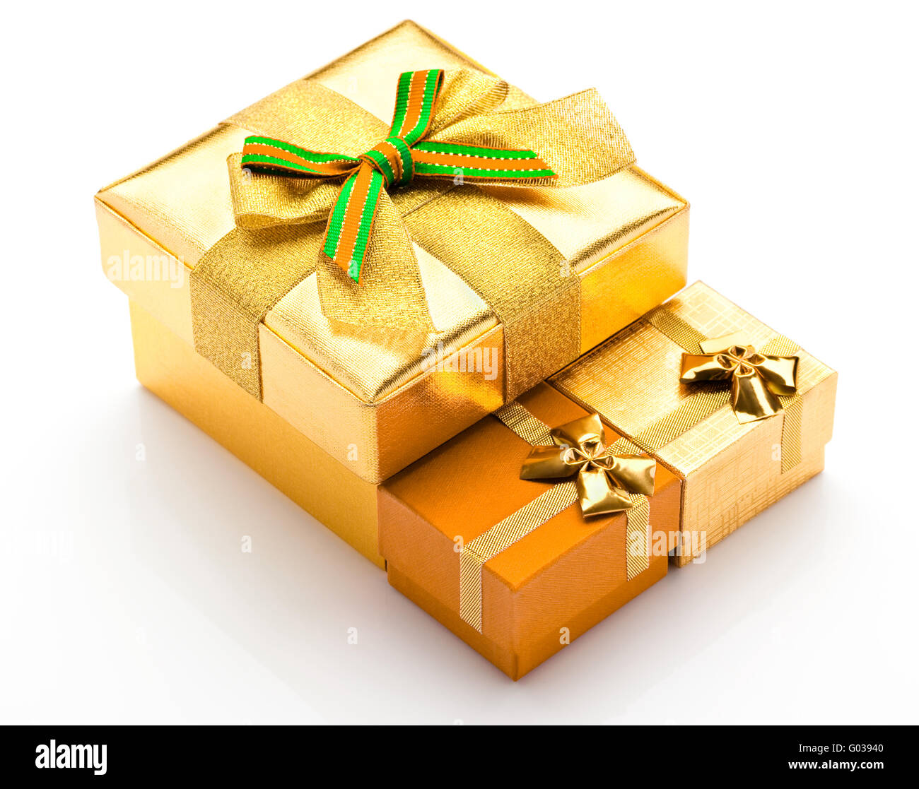 Beautiful boxes for gifts on a white background Stock Photo - Alamy