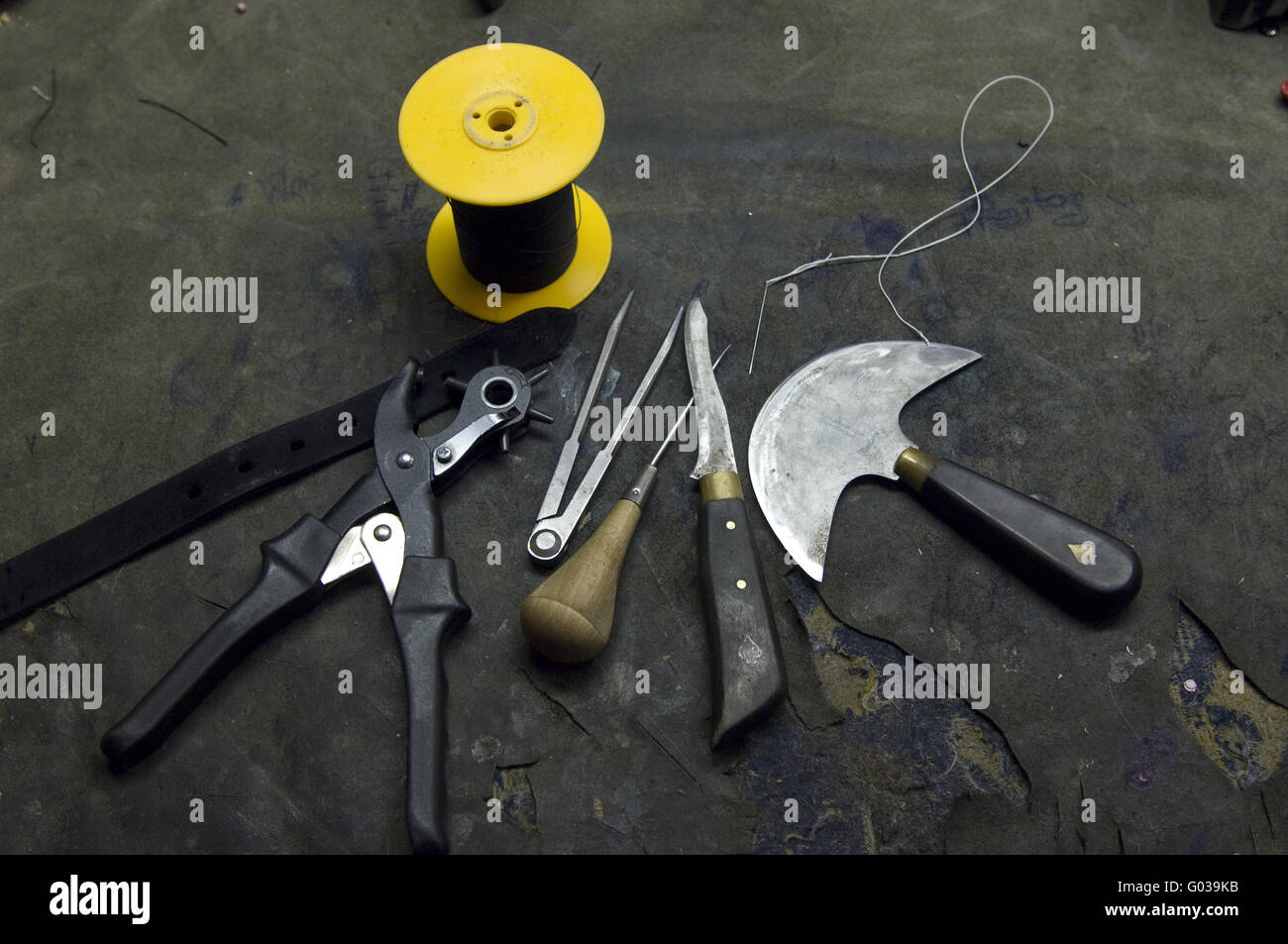 saddler's tools Stock Photo