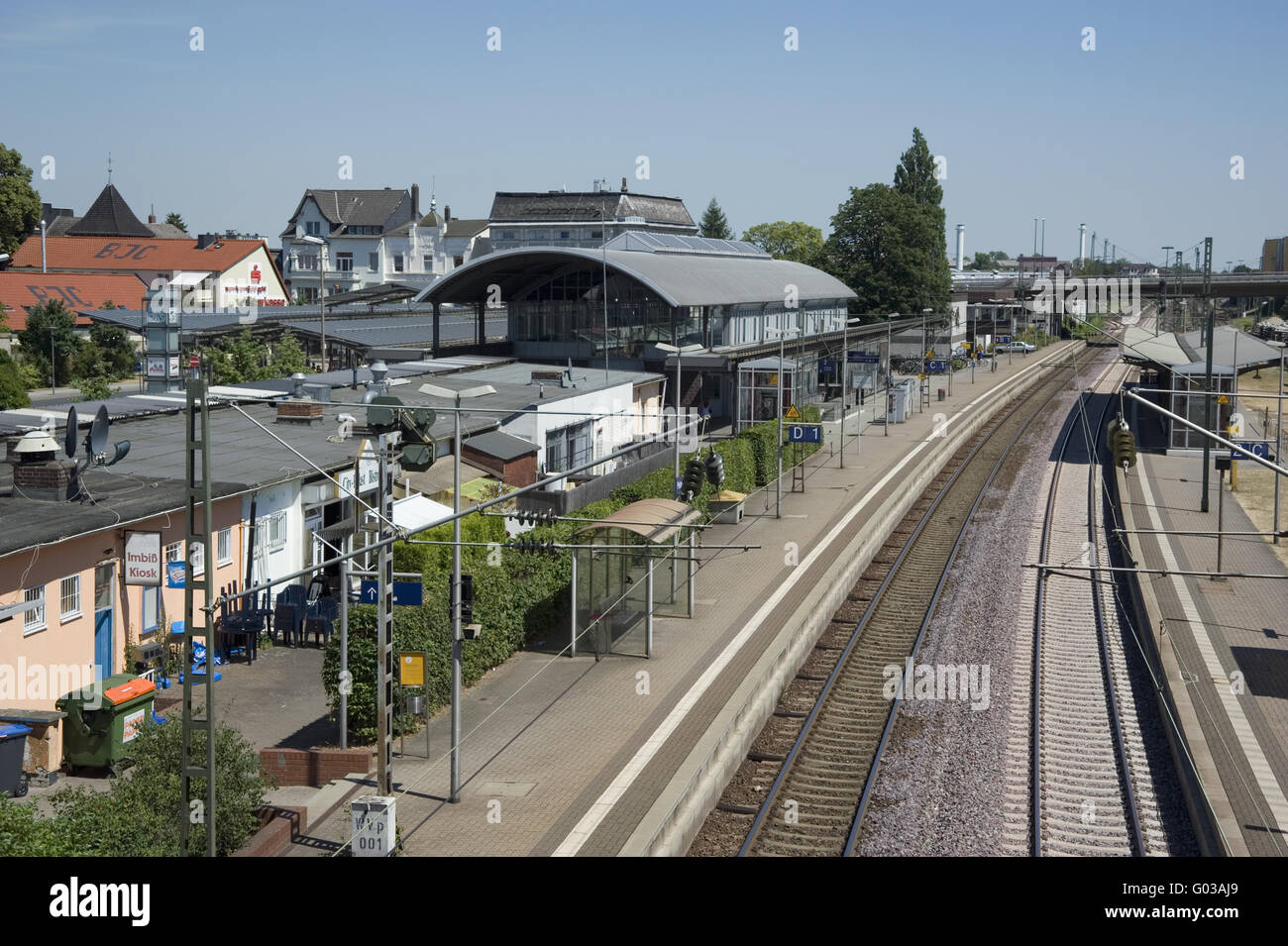 rail station Stock Photo