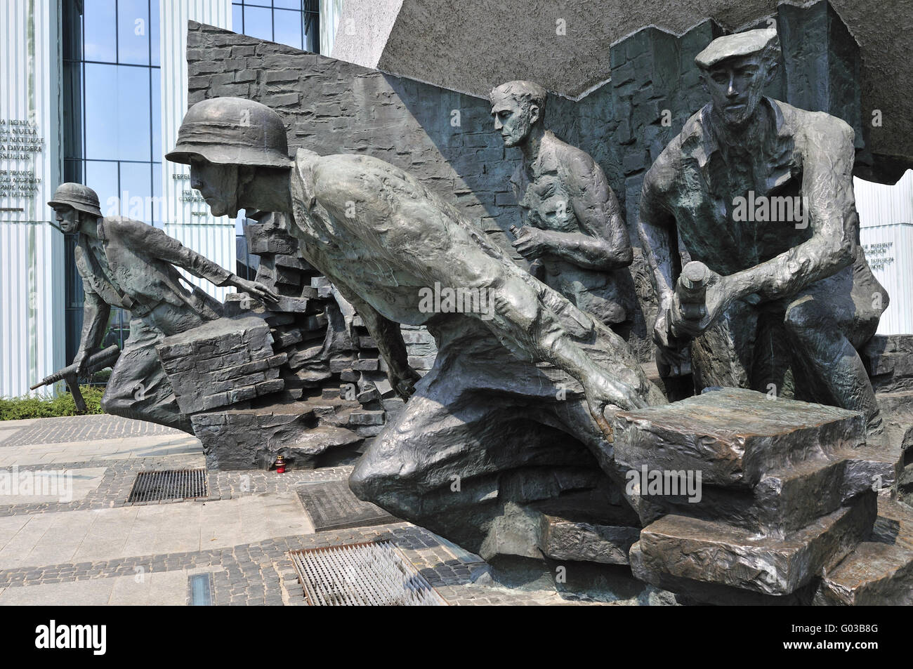 Monument of the Warsaw Uprising, Poland Stock Photo