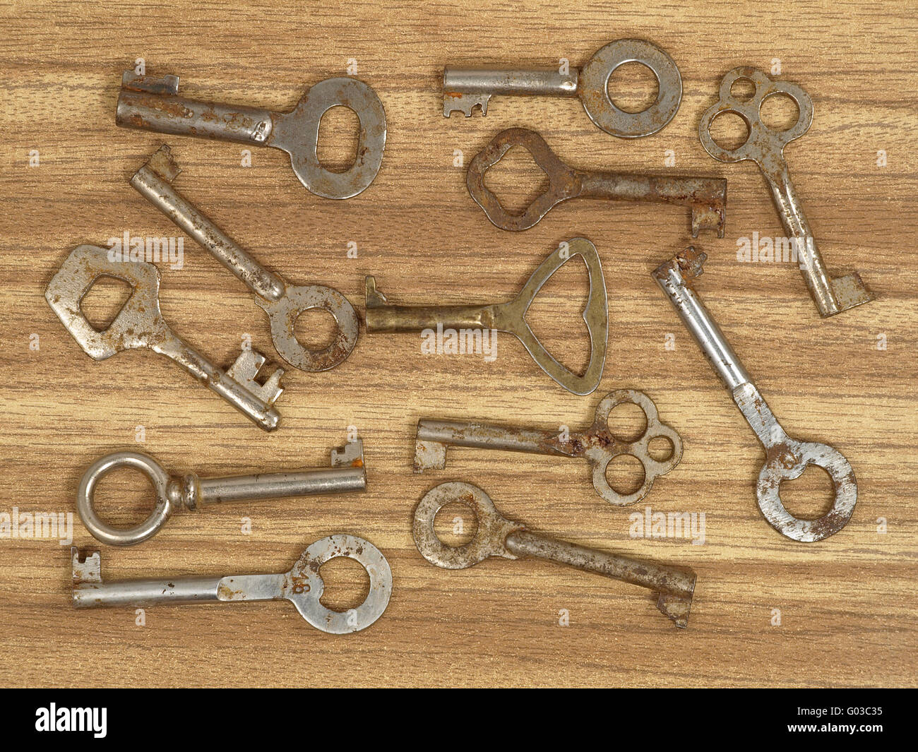 Old metal keys Stock Photo Alamy