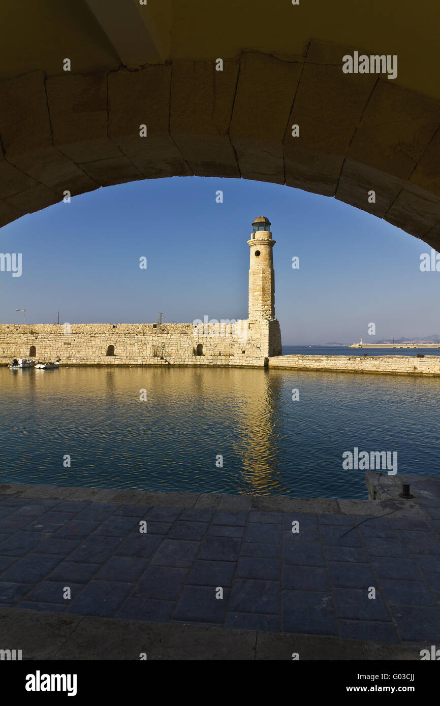 Harbor of Rethymnon, Crete, Greece Stock Photo - Alamy