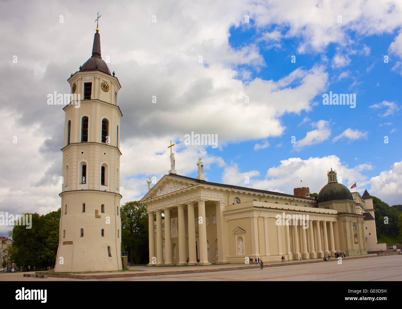 cathedral of Vilnius, Lithuania Stock Photo
