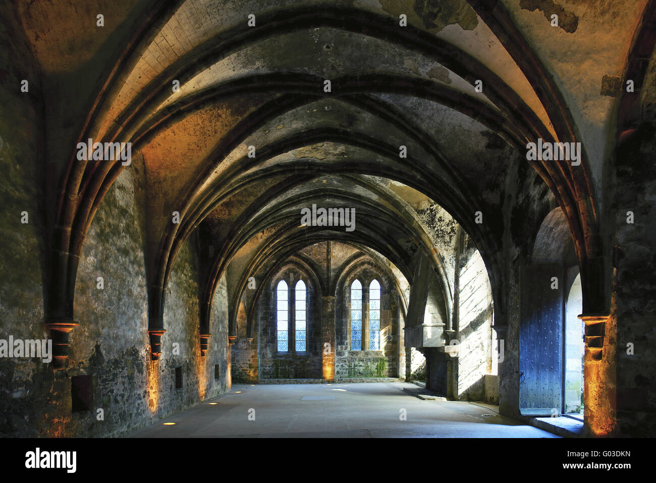 Abbey of Beauport near Paimpol, Brittany, France Stock Photo