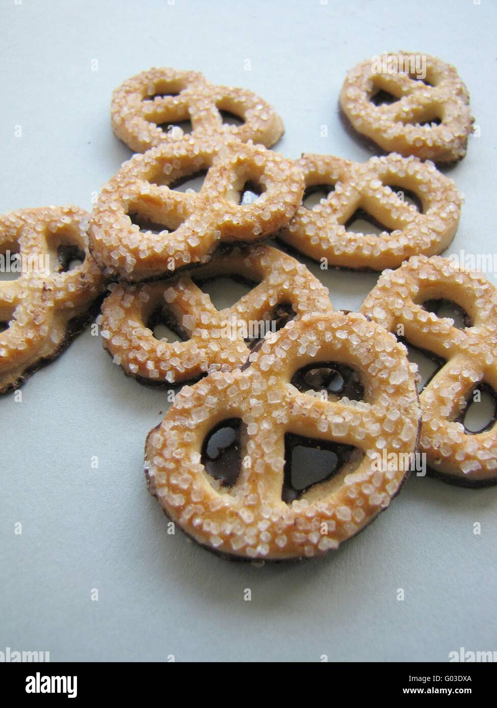 Sugar pretzel Stock Photo