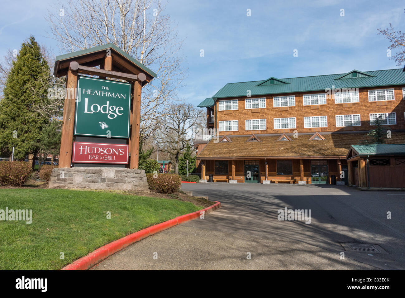 Heathman Lodge in Vancouver, Washington Stock Photo