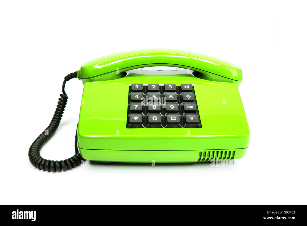 Classic telephone from the eighties Stock Photo