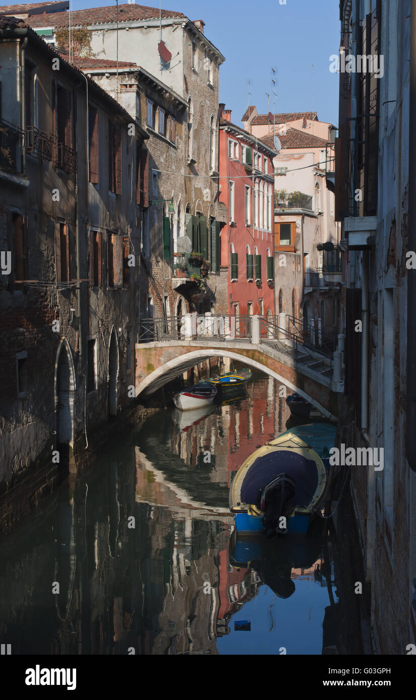 canal in venice Stock Photo