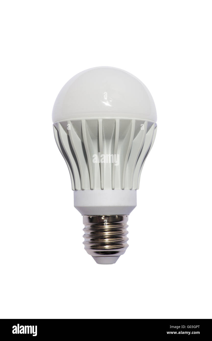 LED energy safing bulb. A60 E27. Isolated object Stock Photo