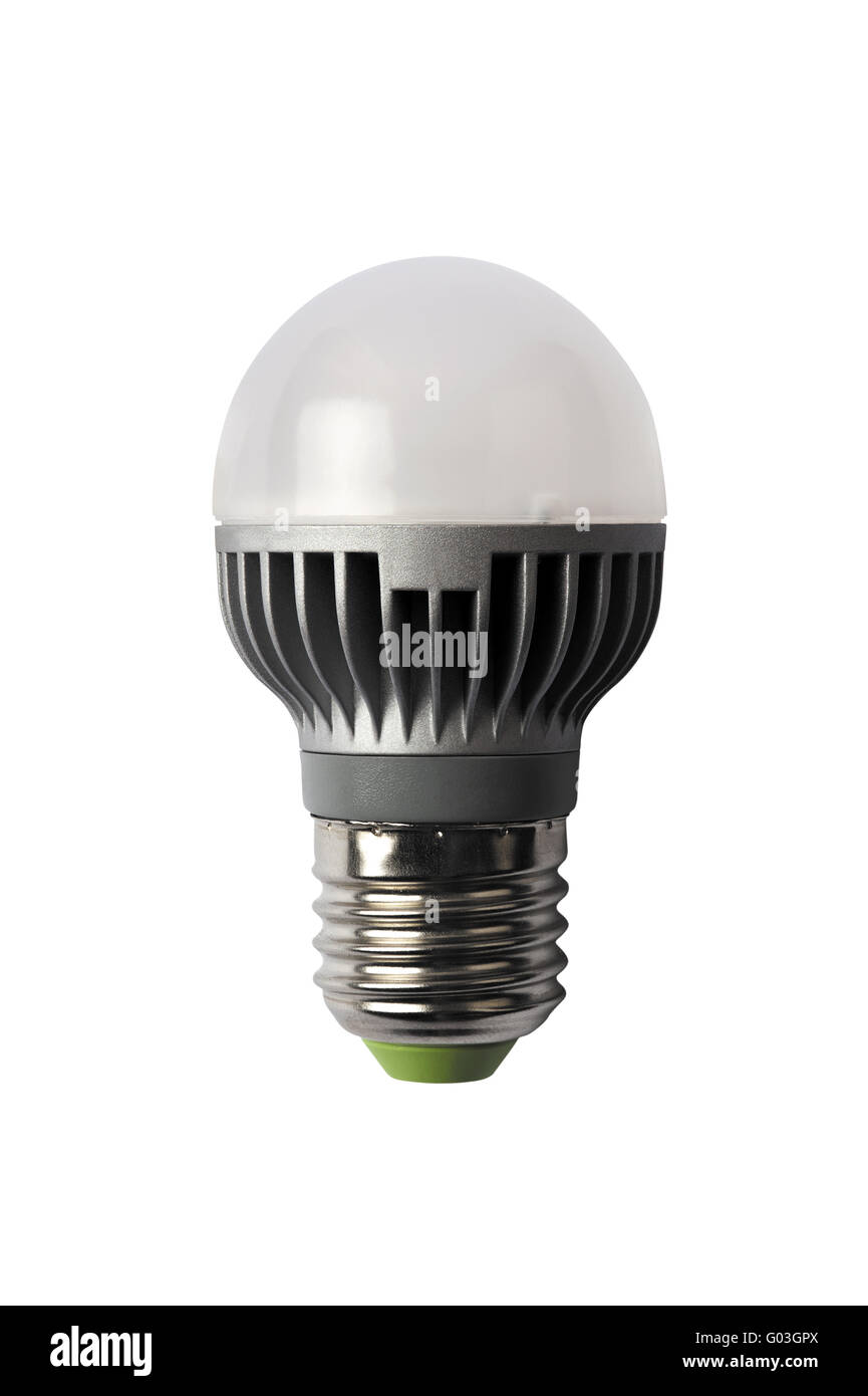 LED energy safing bulb. G45 E27. Isolated object Stock Photo