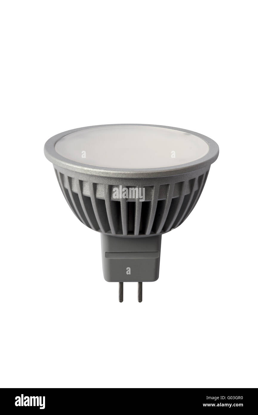 LED energy safing bulb. GU5.3. Isolated object Stock Photo