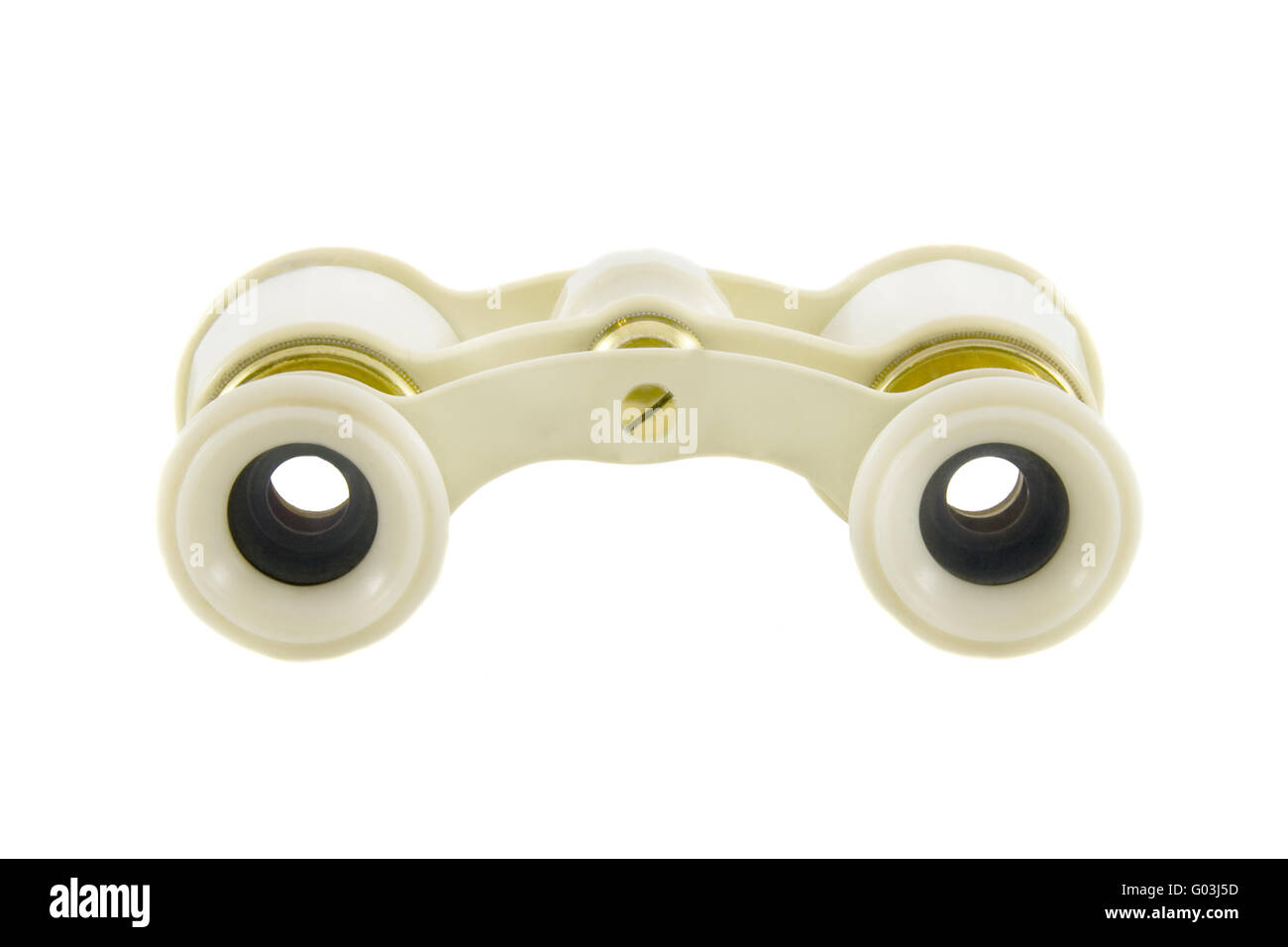 Old opera glasses isolated over white background Stock Photo Alamy