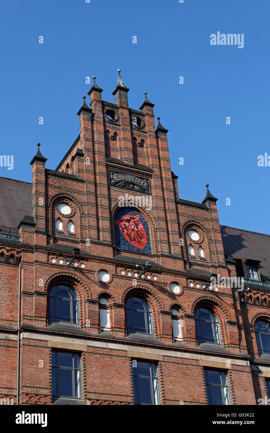 Sandtorkaihof at the warehouse district of Hamburg Stock Photo