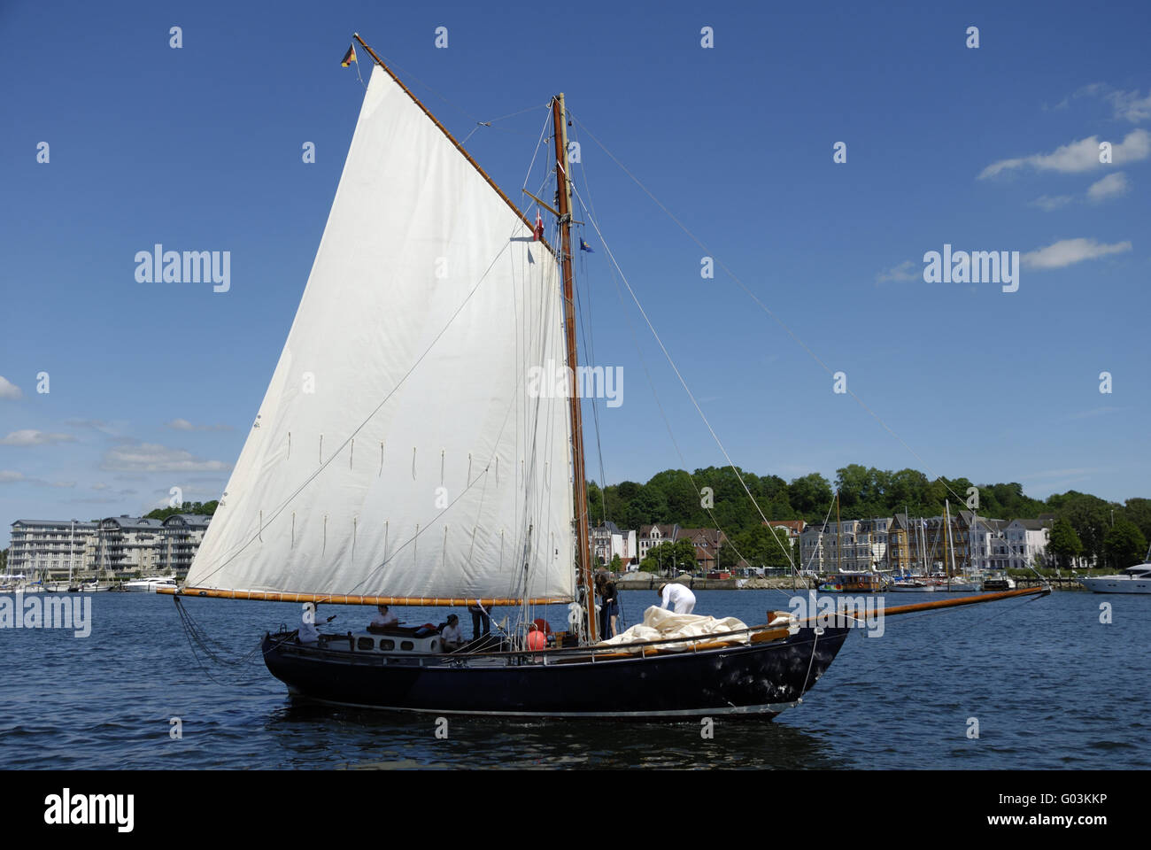 Sailing Vessel at the RumRegatta in Flensburg Stock Photo Alamy
