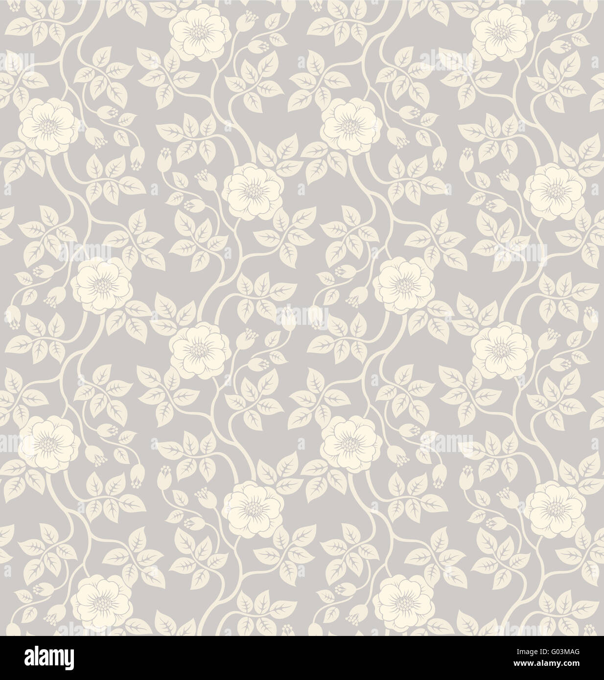 Seamless floral background Stock Photo - Alamy