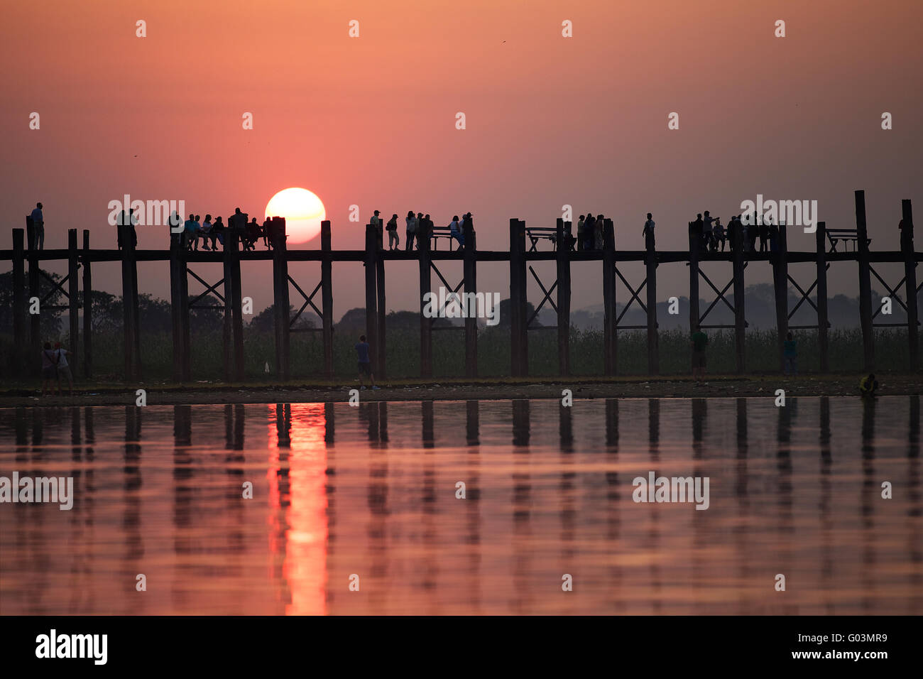 Monk on bein bridge hi-res stock photography and images - Alamy