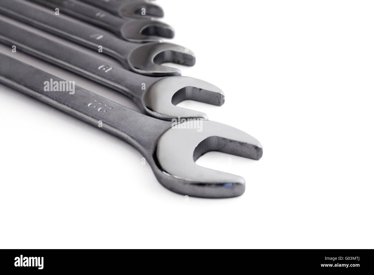 Industrial working tools on a white background Stock Photo - Alamy