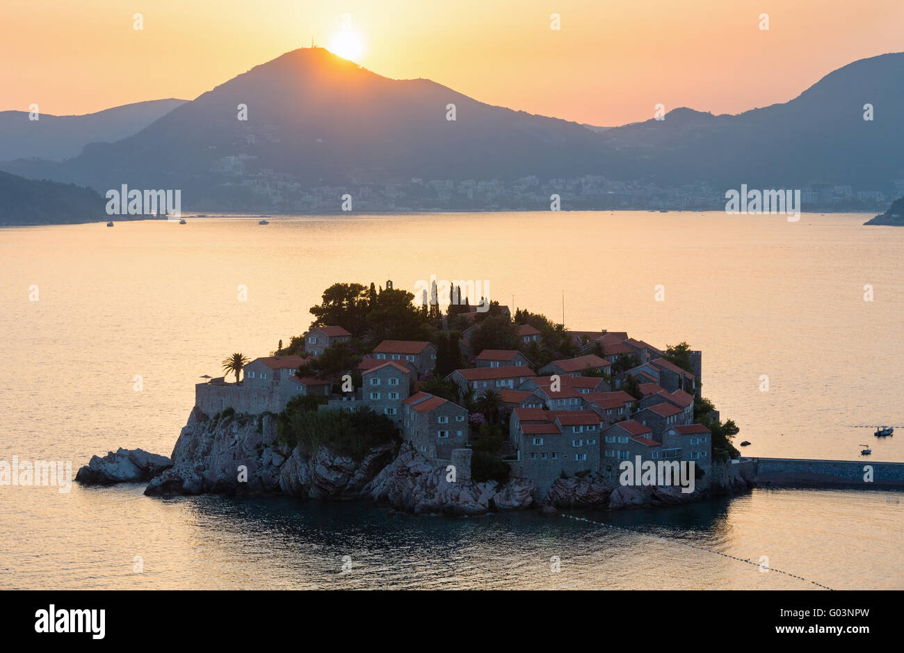 sunset-and-sveti-stefan-sea-islet-montenegro-stock-photo-alamy
