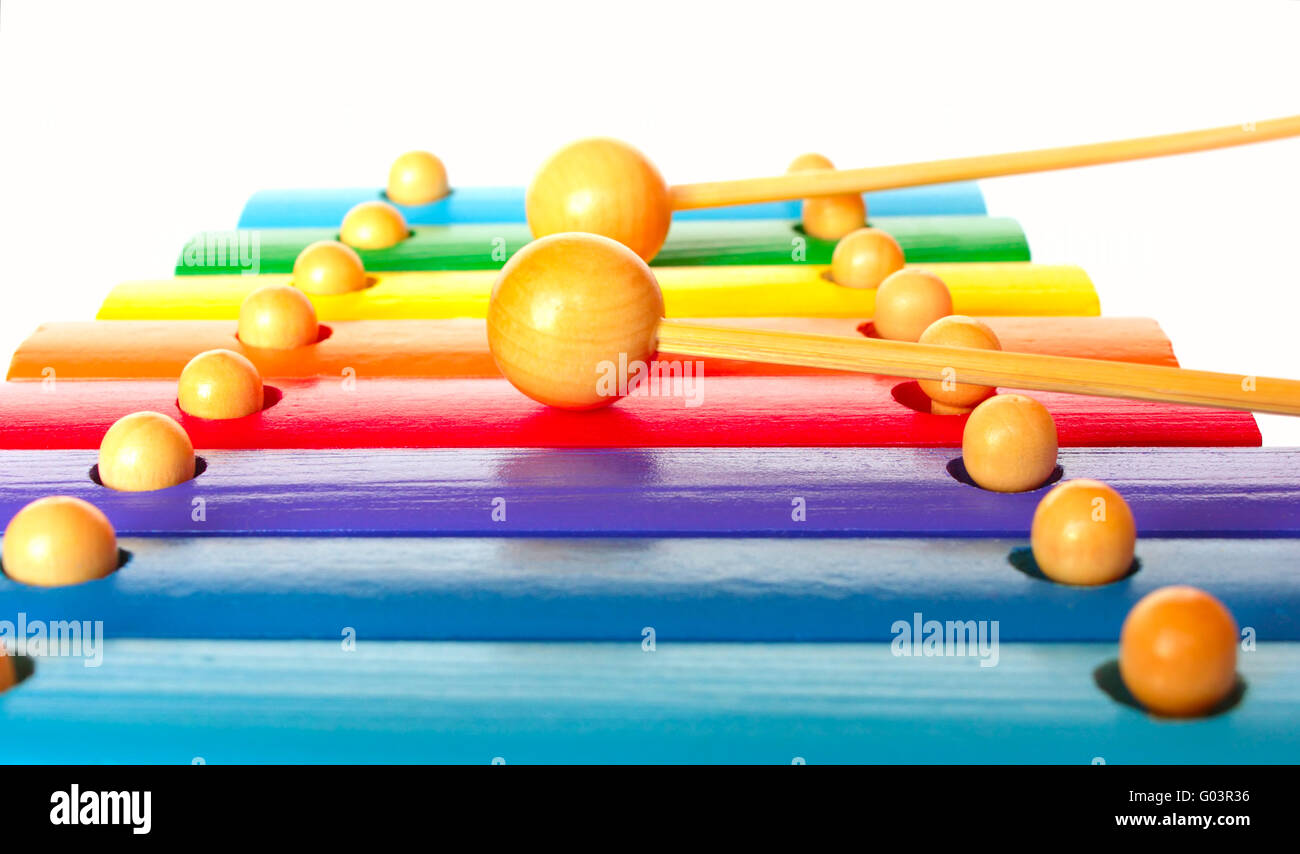Playing the xylophone Stock Photo Alamy