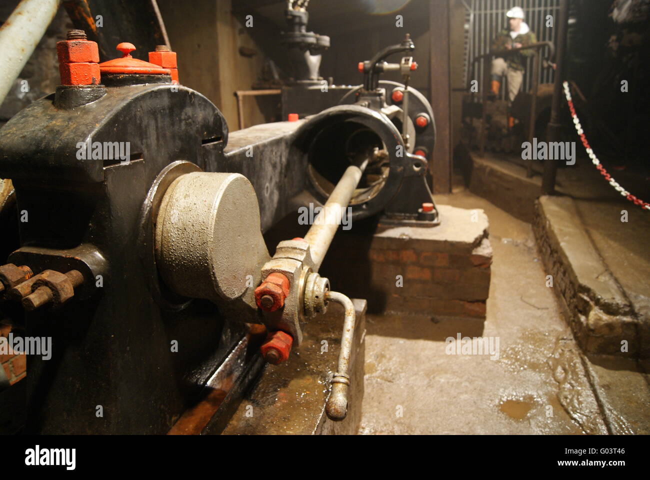 Compressor underground Stock Photo