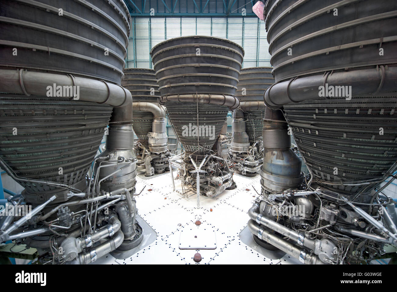 moon rocket Saturn V Stock Photo