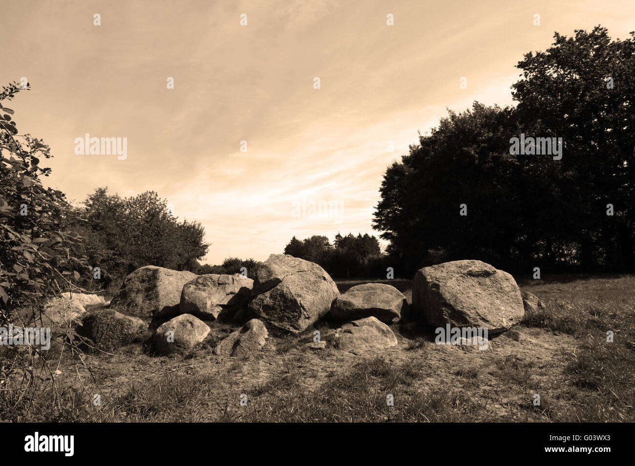 dolmen, megalithic tomb Stock Photo