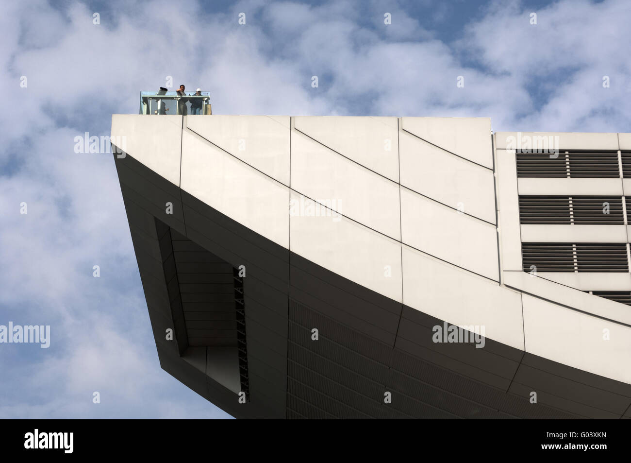 viewing platform of The Peak Tower, Hong Kong Stock Photo