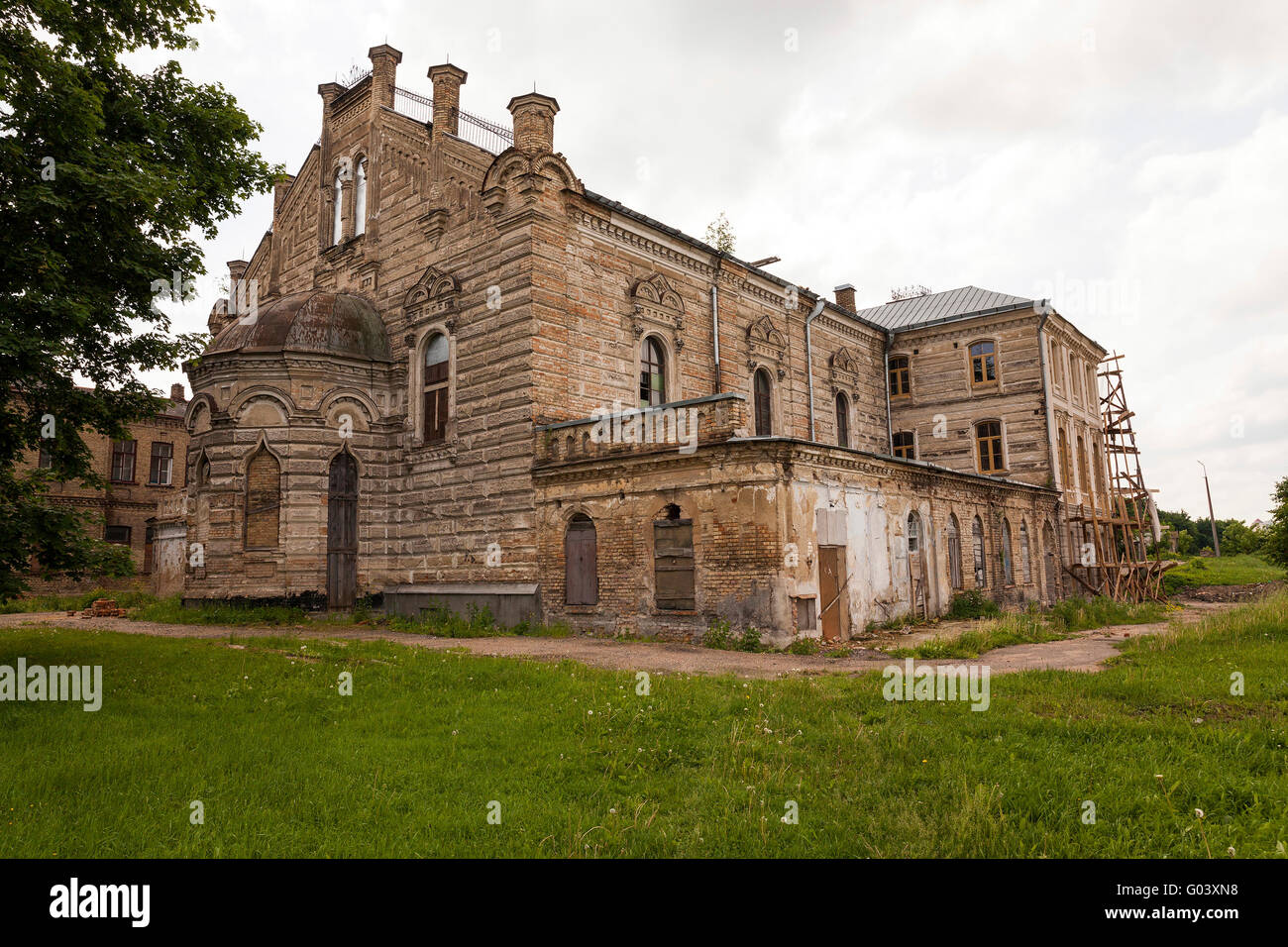 Synagogue during renovation Stock Photo Alamy