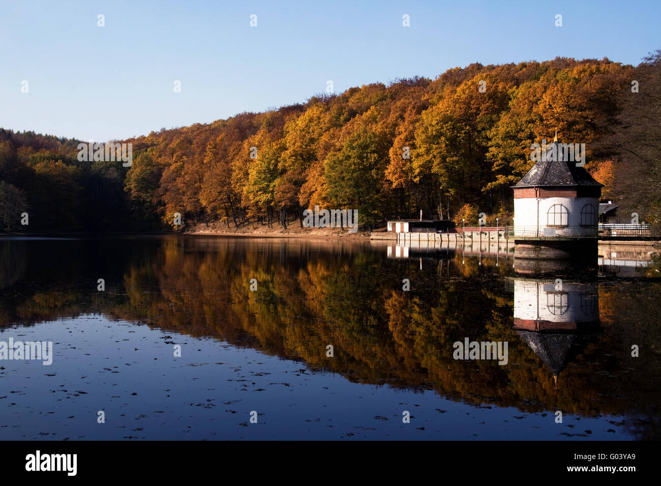 Historic Pump House, Lake Itzenplitz, Germany Stock Photo Alamy