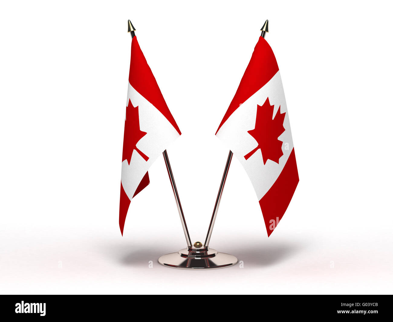 Miniature Flag of Canada Stock Photo