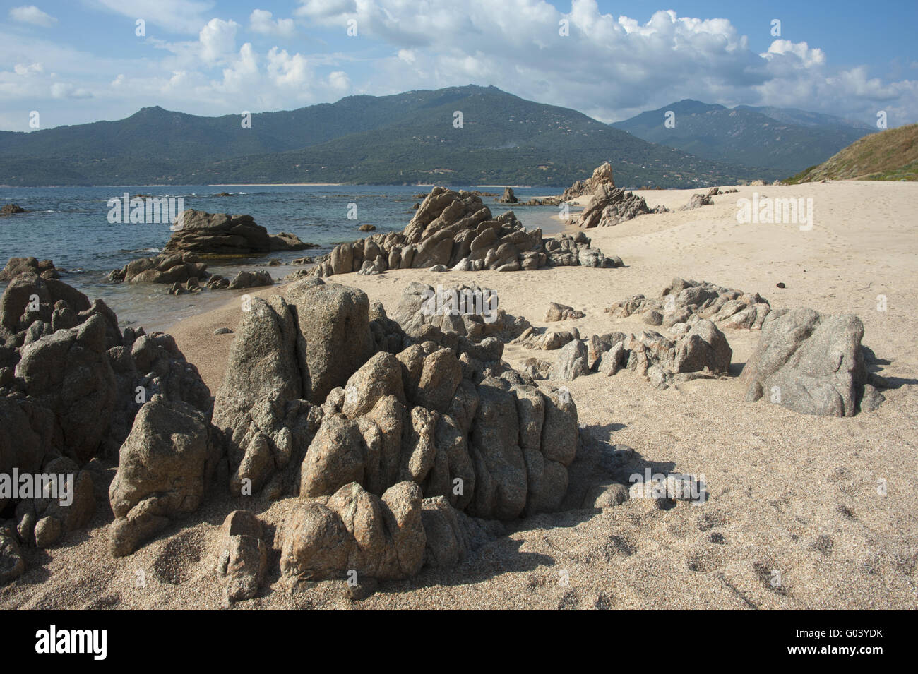 Capu Lauroso Beach Stock Photo