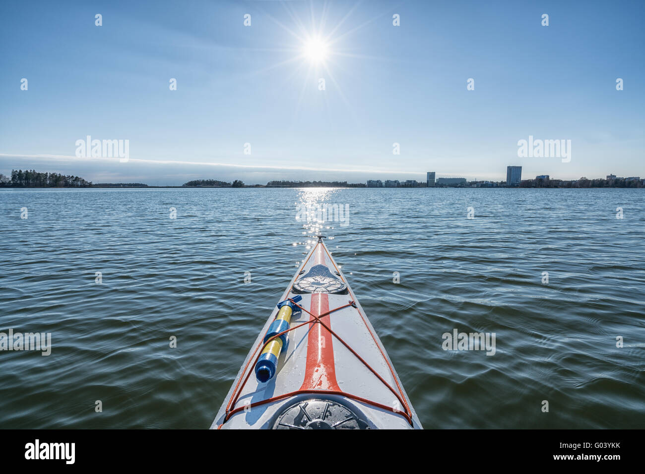 A perfect spring day for kayaking, Helsinki, Finland, Europe, EU Stock ...