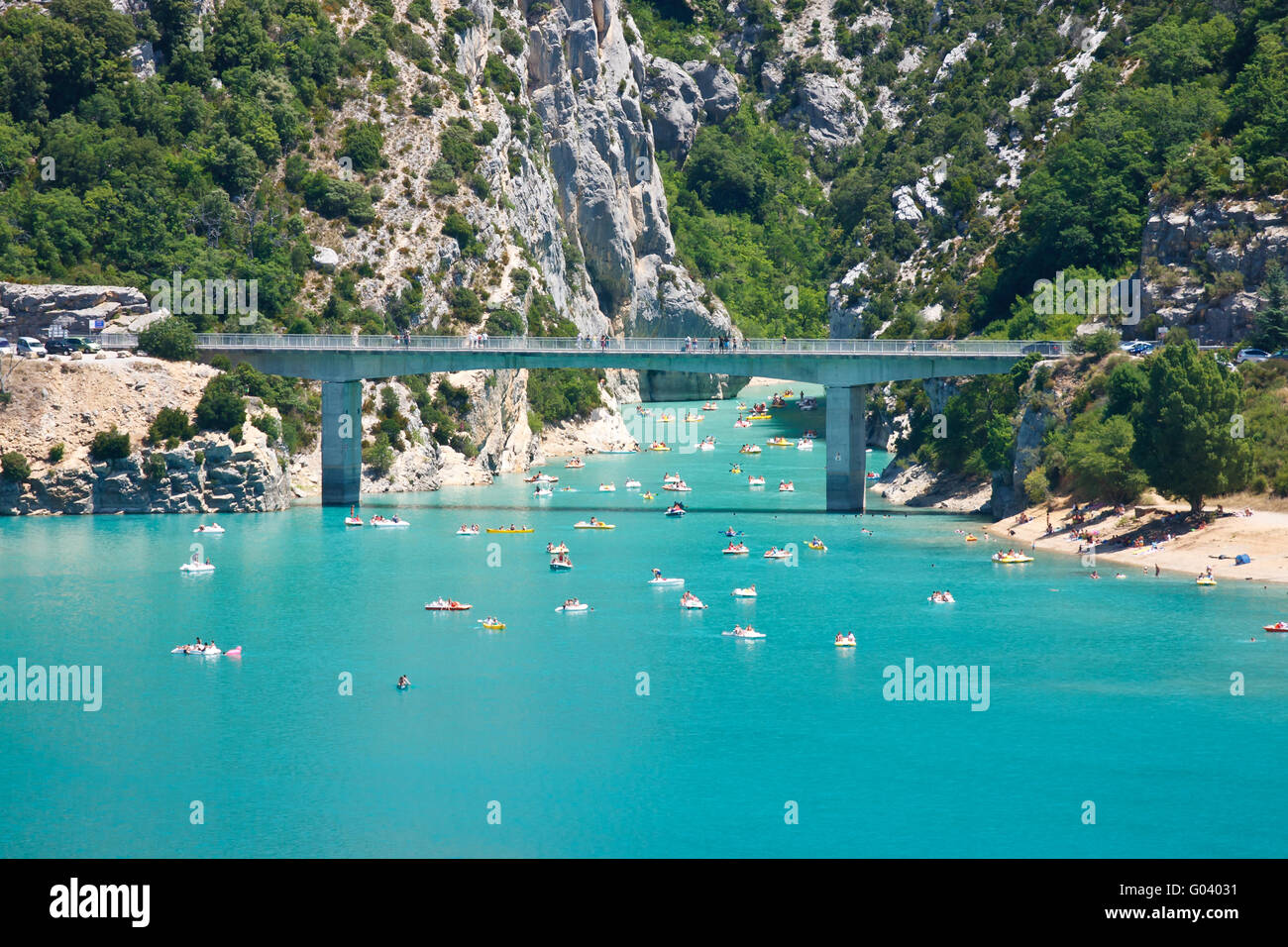 Bridge over the verdon Stock Photo Alamy