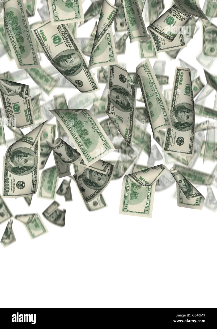 Falling 100 Dollar Banknotes On A White Background High Resolution Stock Photo Alamy Falling 100 Dollar Banknotes On A White Background High Resolution Stock Photo Alamy