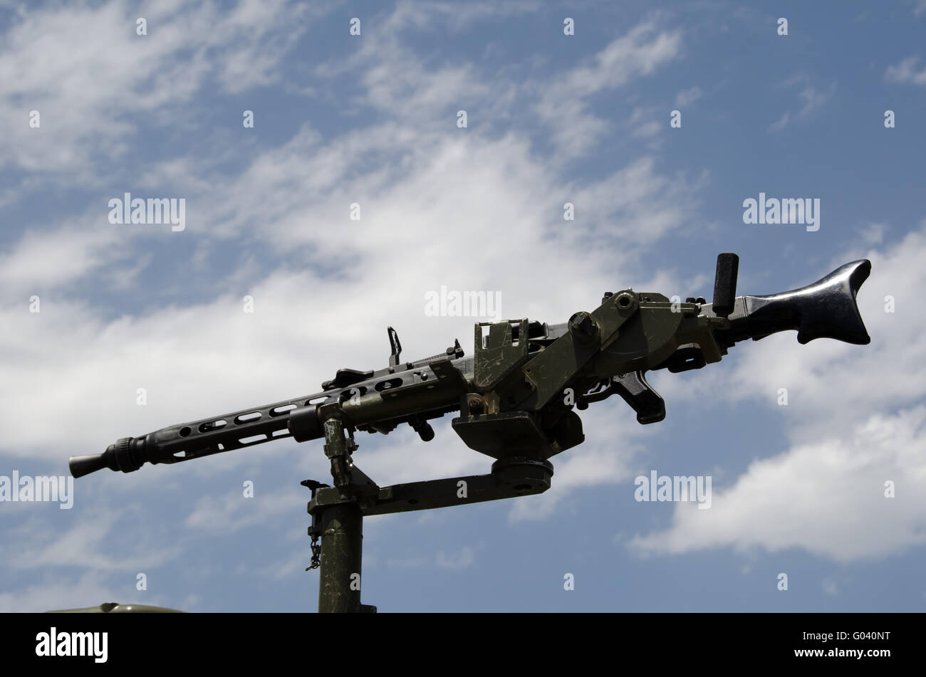 Machine gun model MG-42 Stock Photo