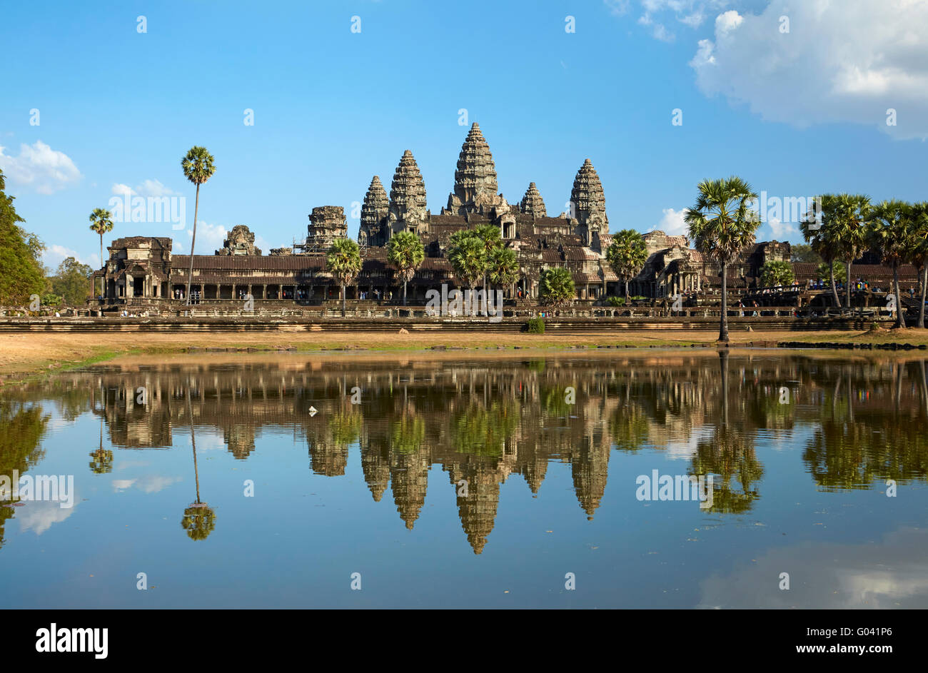 Angkor Wat temple complex (12th century), Angkor World Heritage Site, Siem Reap, Cambodia Stock Photo
