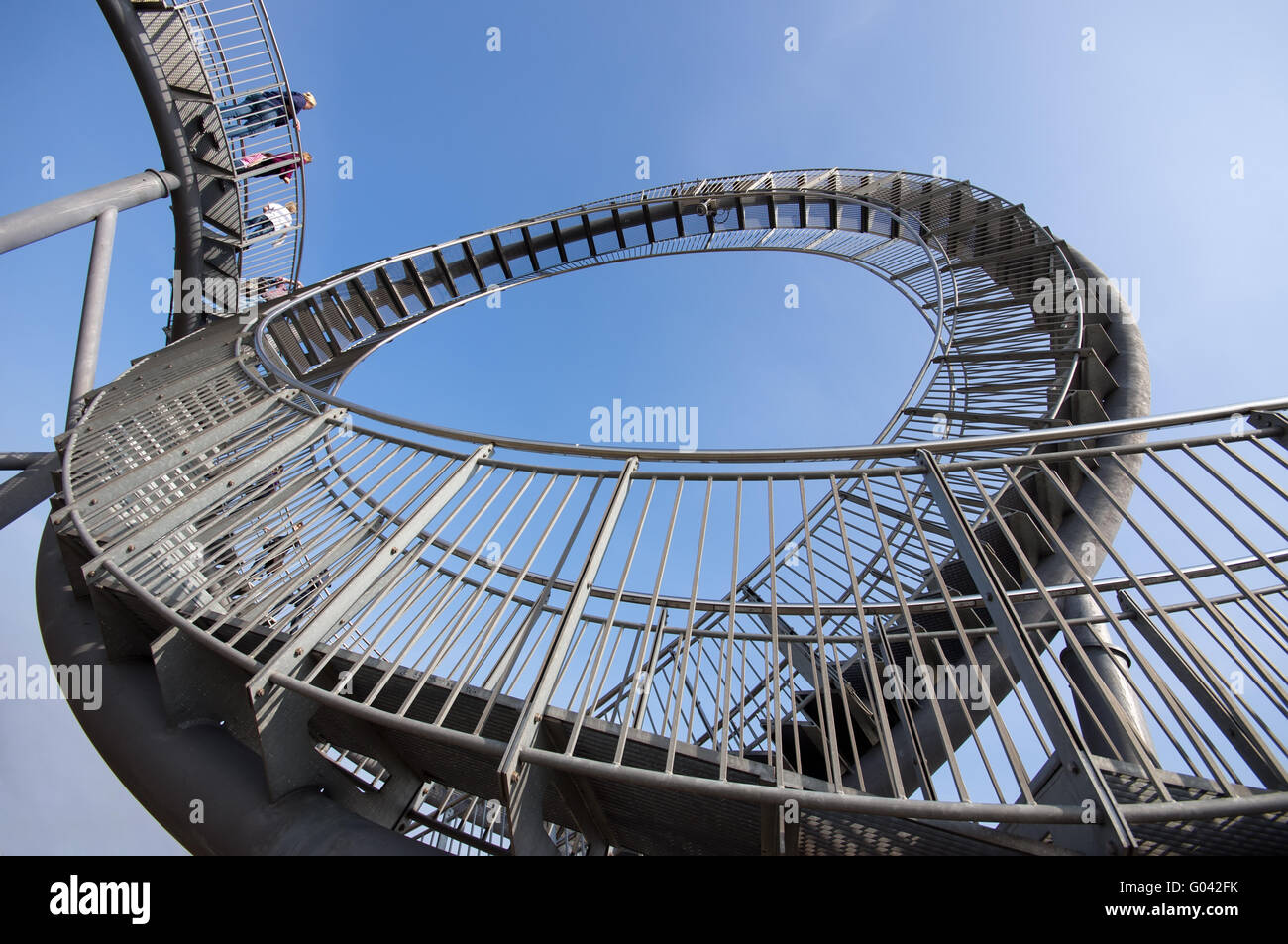The landmark tiger and turtle in Duisburg, Germany Stock Photo