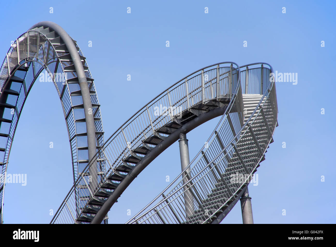The landmark tiger and turtle in Duisburg, Germany Stock Photo