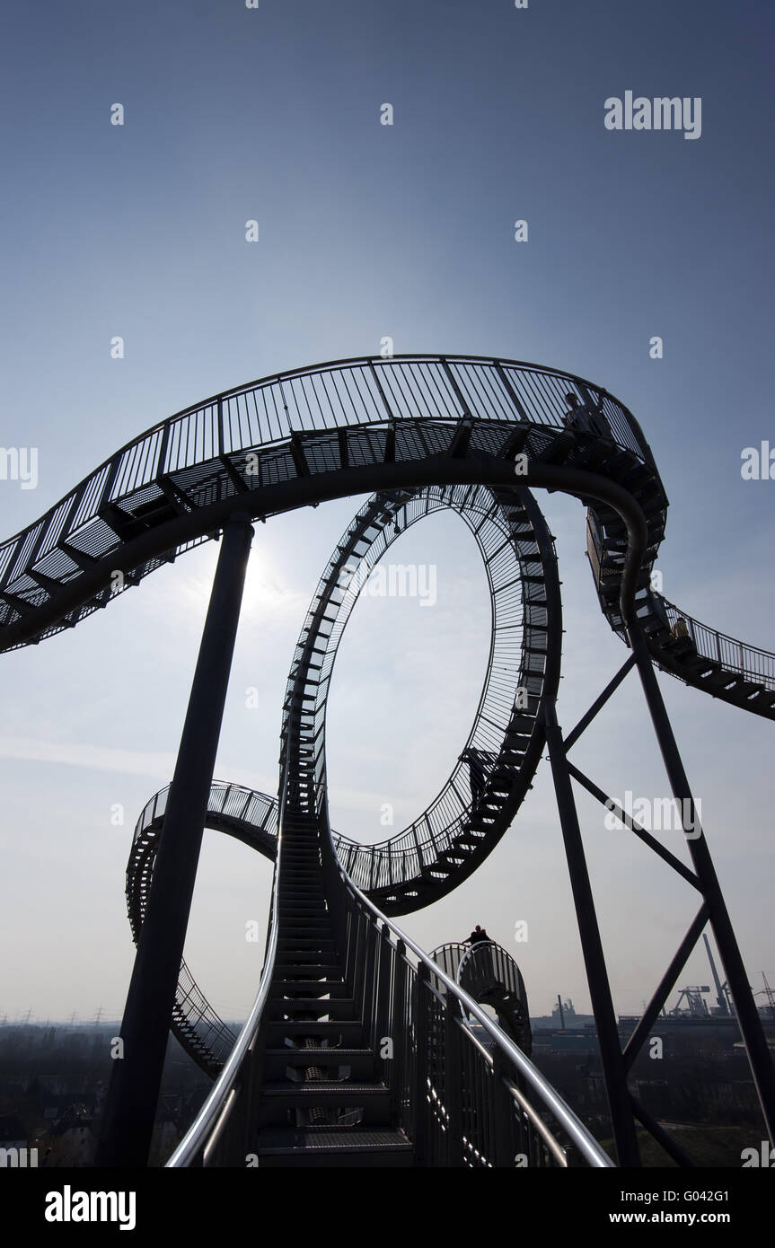 The landmark tiger and turtle in Duisburg, Germany Stock Photo