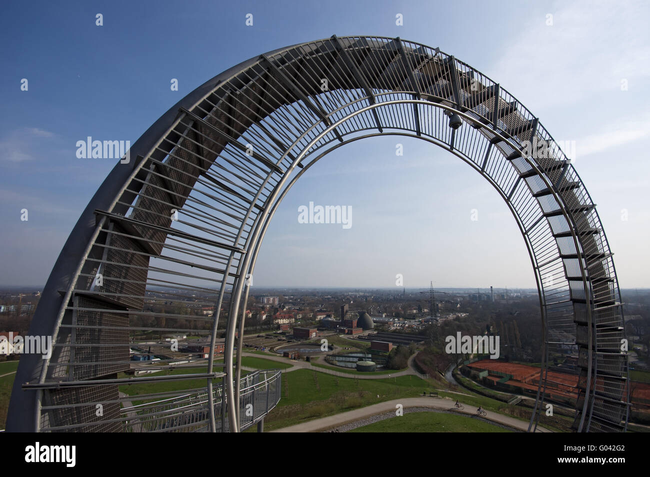 The landmark tiger and turtle in Duisburg, Germany Stock Photo