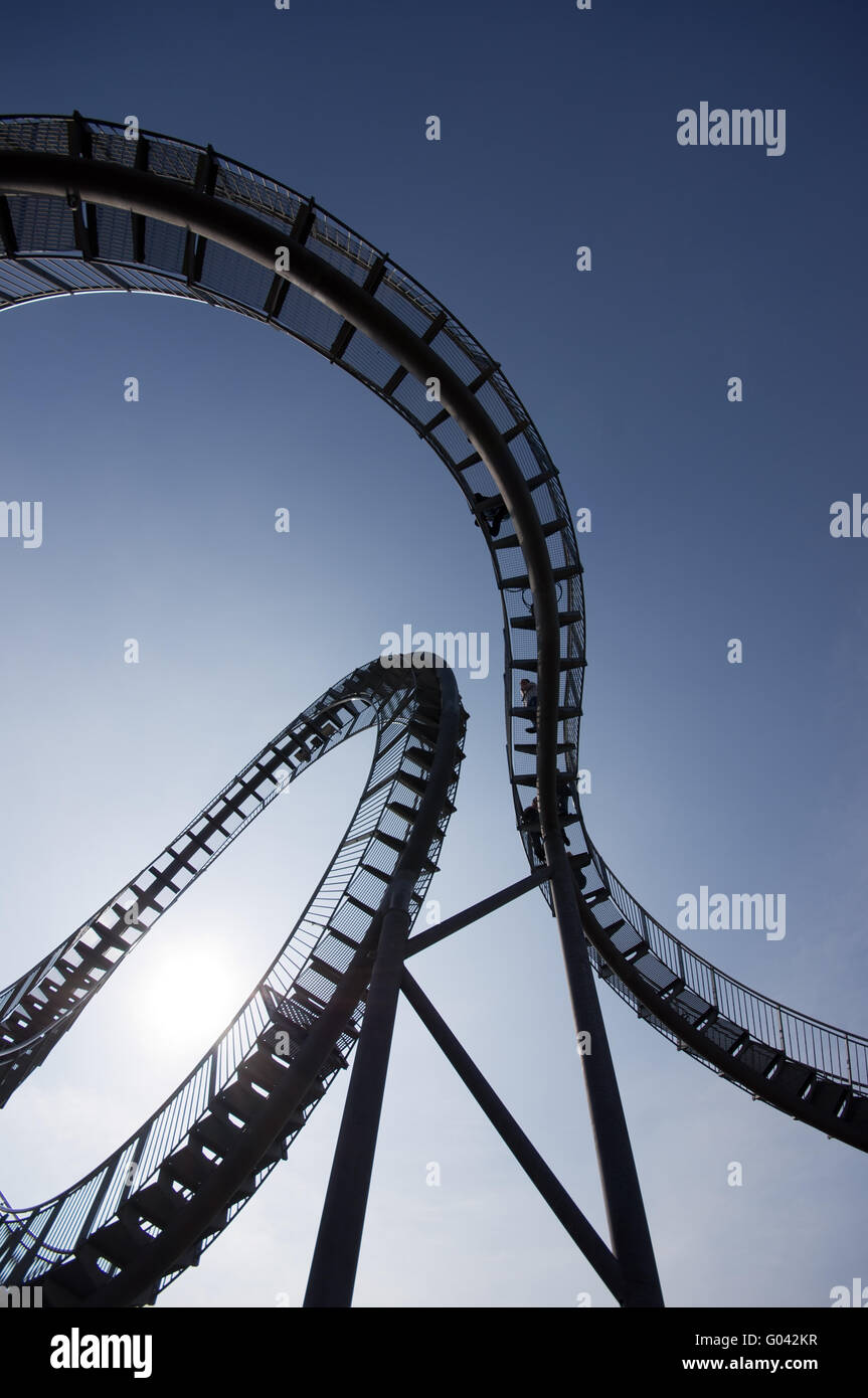 The landmark tiger and turtle in Duisburg, Germany Stock Photo