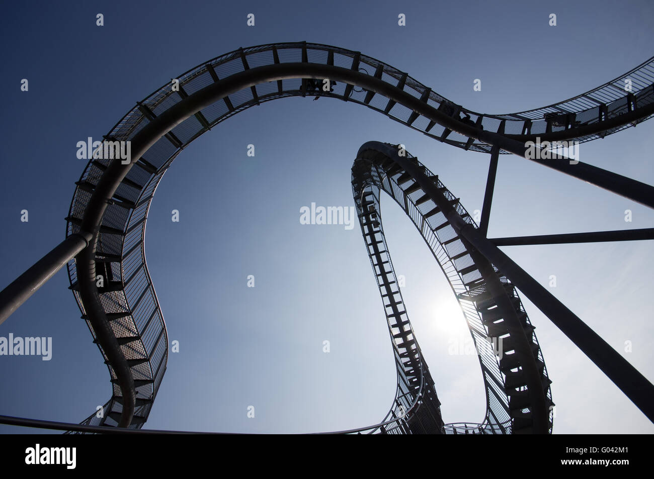 The landmark tiger and turtle in Duisburg, Germany Stock Photo