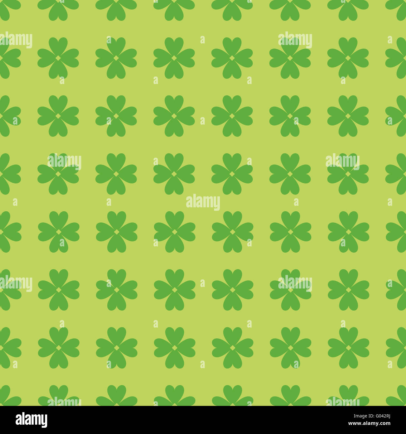 Seamless pattern with clover leaves Stock Photo - Alamy