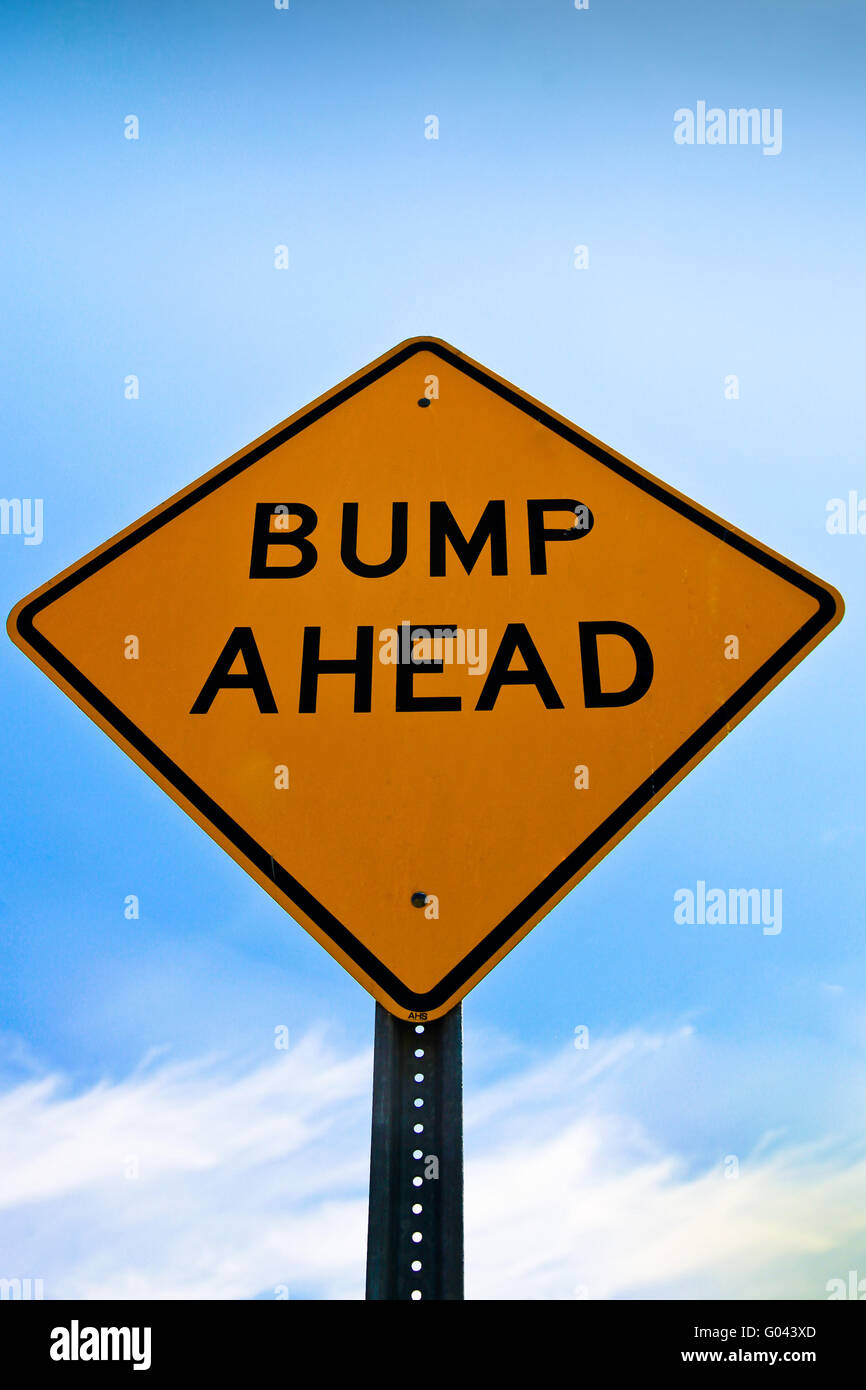 Road sign bump ahead Stock Photo - Alamy
