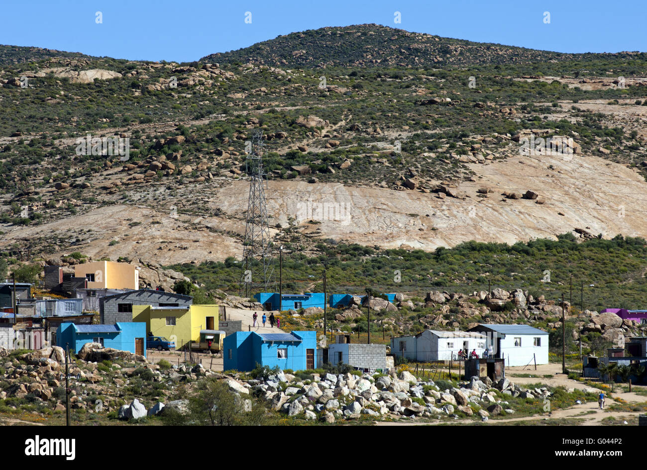 neighbourhood of black South Africans, Springbok Stock Photo