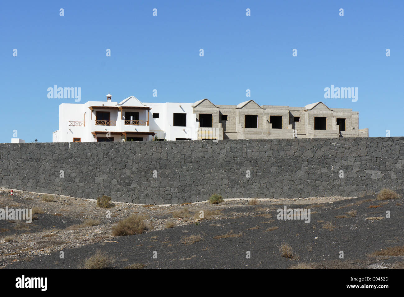 Lanzarote, building ruins 04 Stock Photo