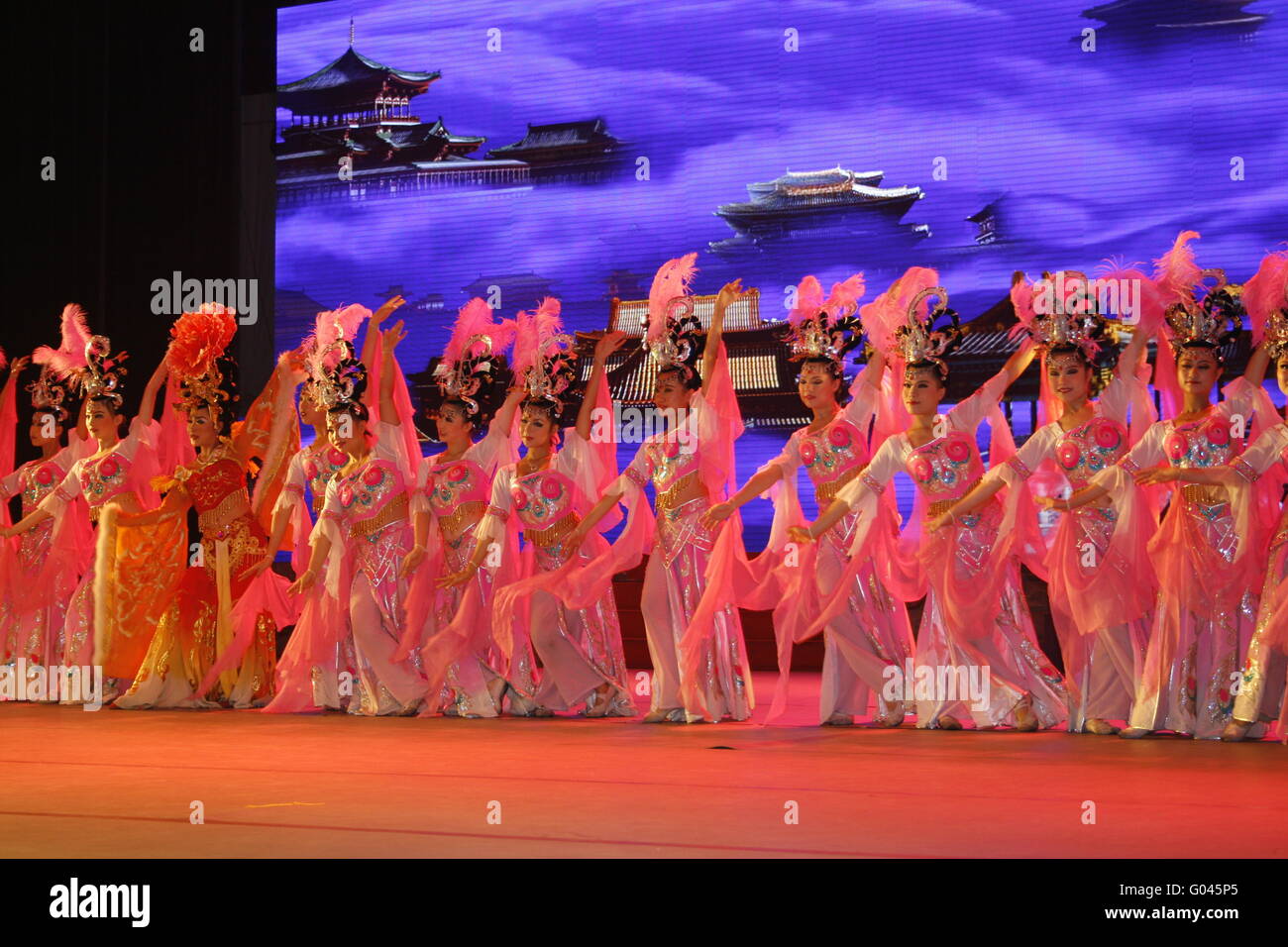 theatre of dancing in Xi'an / Xian, China Stock Photo
